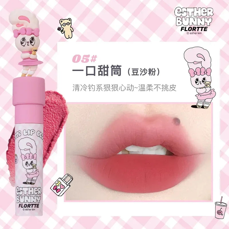 FLORTTE ×MIKKO ×ESTHER BUNNY CREAMY LIP CREAM Ice lens lip glaze water gloss lipstick