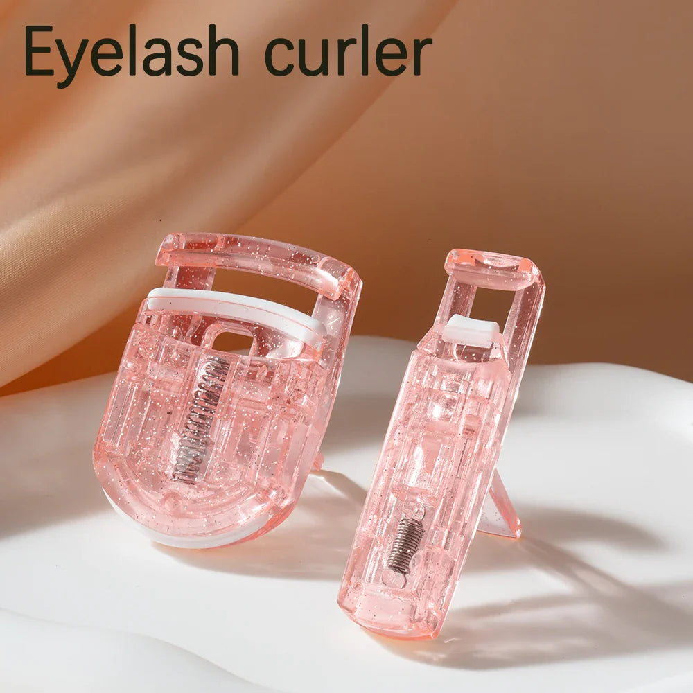 2pcs Professional Mini Eyelash Curler Portable Eye Lashes Curling Clips Cosmetic Make Up Beauty Accessories Eyelash Tools