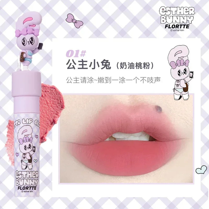 FLORTTE ×MIKKO ×ESTHER BUNNY CREAMY LIP CREAM Ice lens lip glaze water gloss lipstick