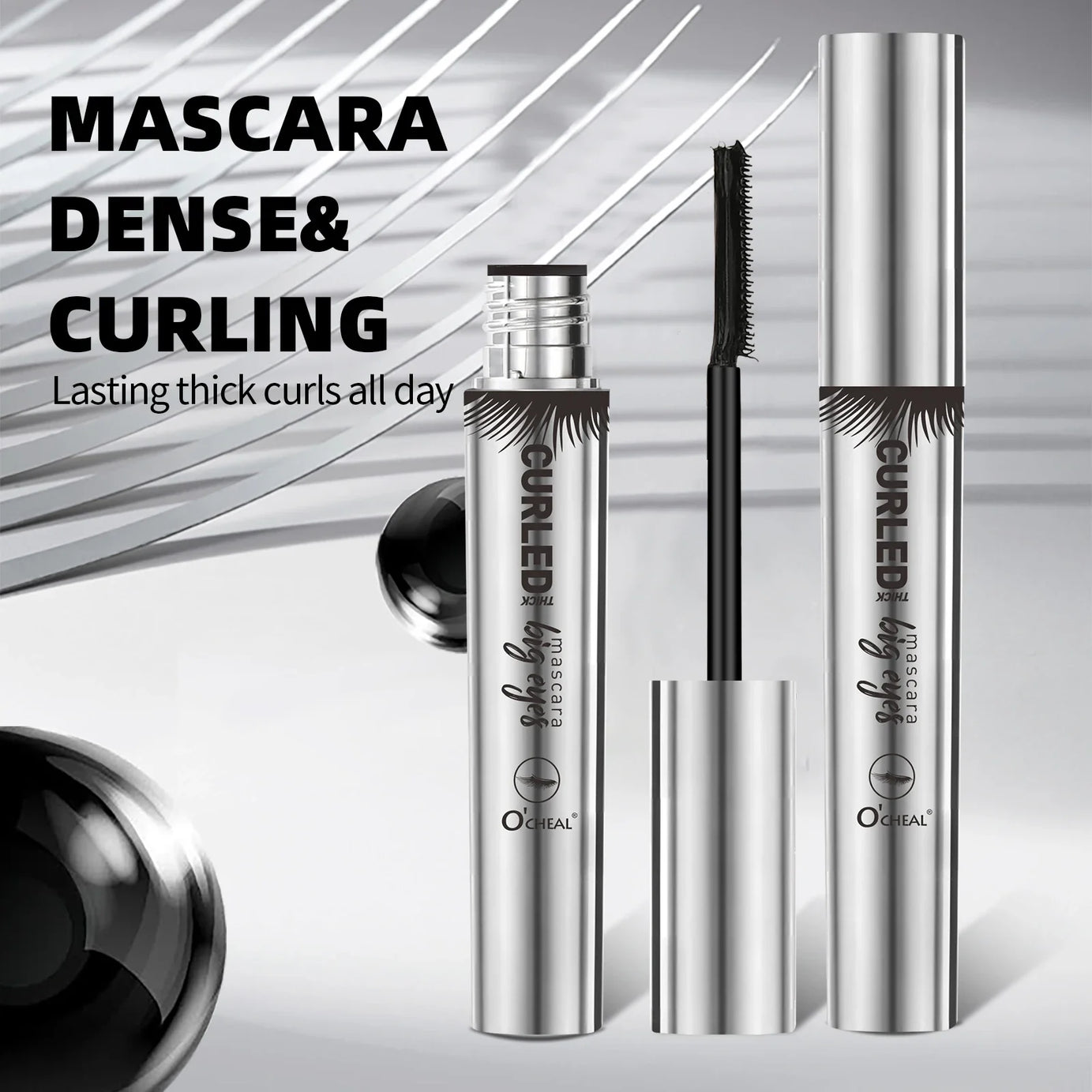 O‘cheal Mascara Black Lash Eyelash Brush 3D Silk Thick Curling Lengthening Eyes Lashes Beauty Makeup Cosmetics Extension Mascara