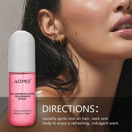 2 Pcs Coconut Rose Fragrance Spray Hair & Body Fragrance Mist Fresh Long Lasting Fragrance Perfume Travel Size Freshener Spray