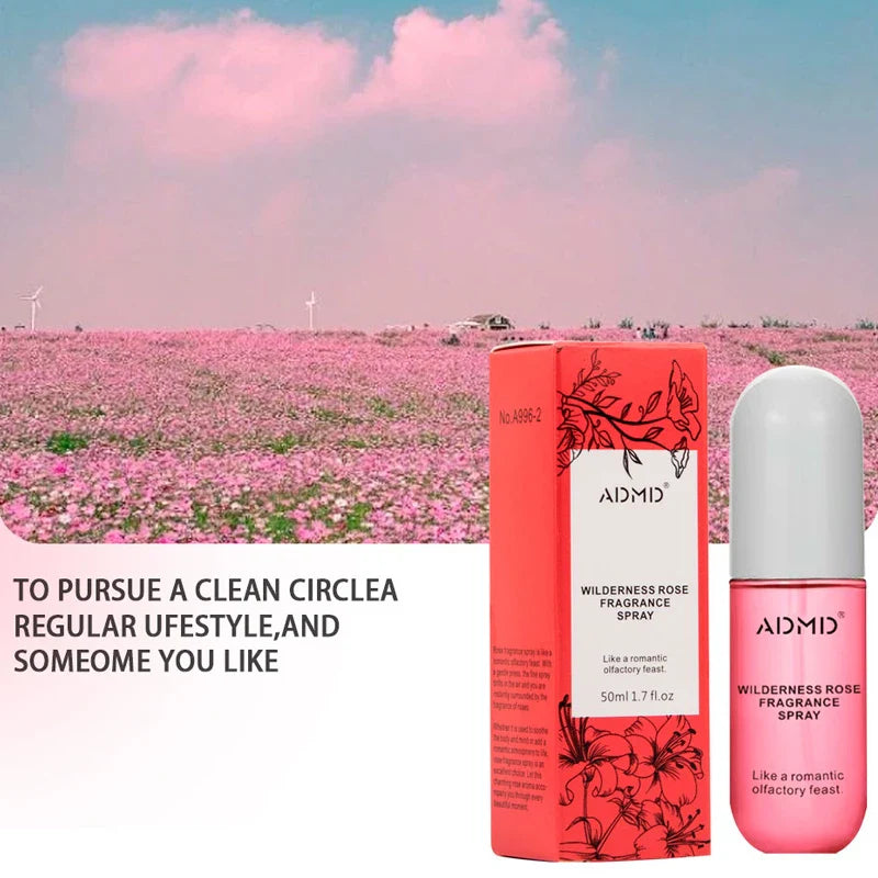 2 Pcs Coconut Rose Fragrance Spray Hair & Body Fragrance Mist Fresh Long Lasting Fragrance Perfume Travel Size Freshener Spray