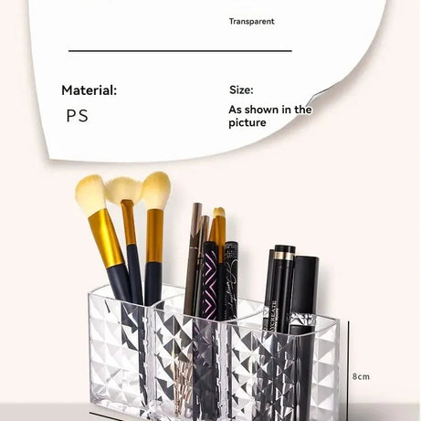 1Pcs/2Pcs Diamond Patterned Mirror Cabinet Storage Box, Bathroom, Bathroom, Cosmetics, Lipstick Storage Rack