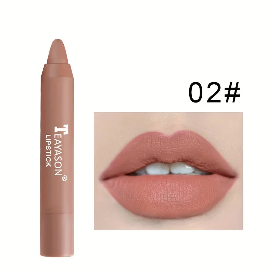12 Colors Matte Misty Lipstick Set: Long-Lasting, Smudge-Proof, Sexy Velvet Lip Liners & Primer For Women's Makeup