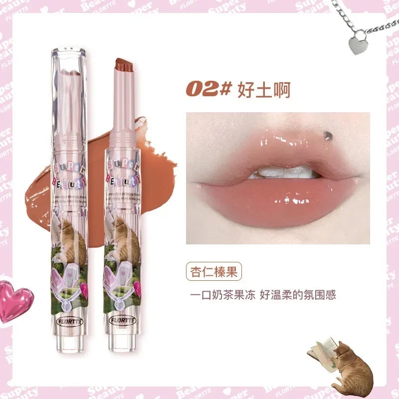 FLORTTE ×MIKKO ×ESTHER BUNNY CREAMY LIP CREAM Ice lens lip glaze water gloss lipstick
