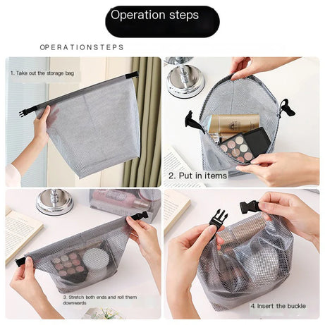 Waterproof Storage Bag, Fitness Clothing, Swimming Bathroom, Large Capacity Drawstring, Men's And Women's Outdoor Toiletries Bag