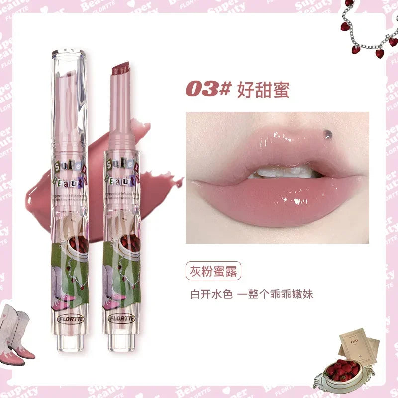FLORTTE ×MIKKO ×ESTHER BUNNY CREAMY LIP CREAM Ice lens lip glaze water gloss lipstick