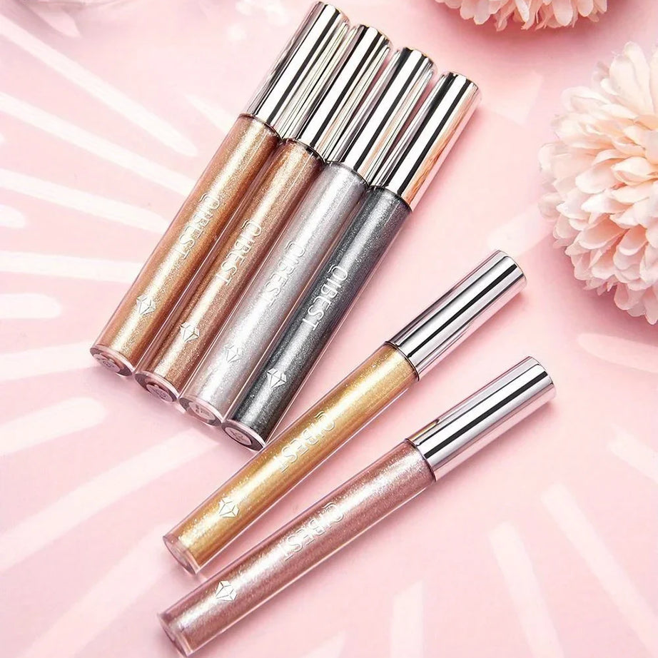 Metallic Glitter Liquid Lipstick Makeup Waterproof Lip Gloss Long-lasting Shimmer Metal Diamond Lip Glaze Tint Charming