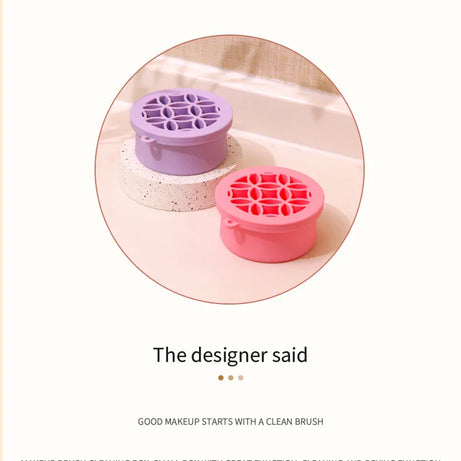 Multifunction Silicone Folding Makeup Brush Cleaning Cup Cleaning and drying 2-in-1 storage cup Beauty Cosmetic Brush Scrub Cup