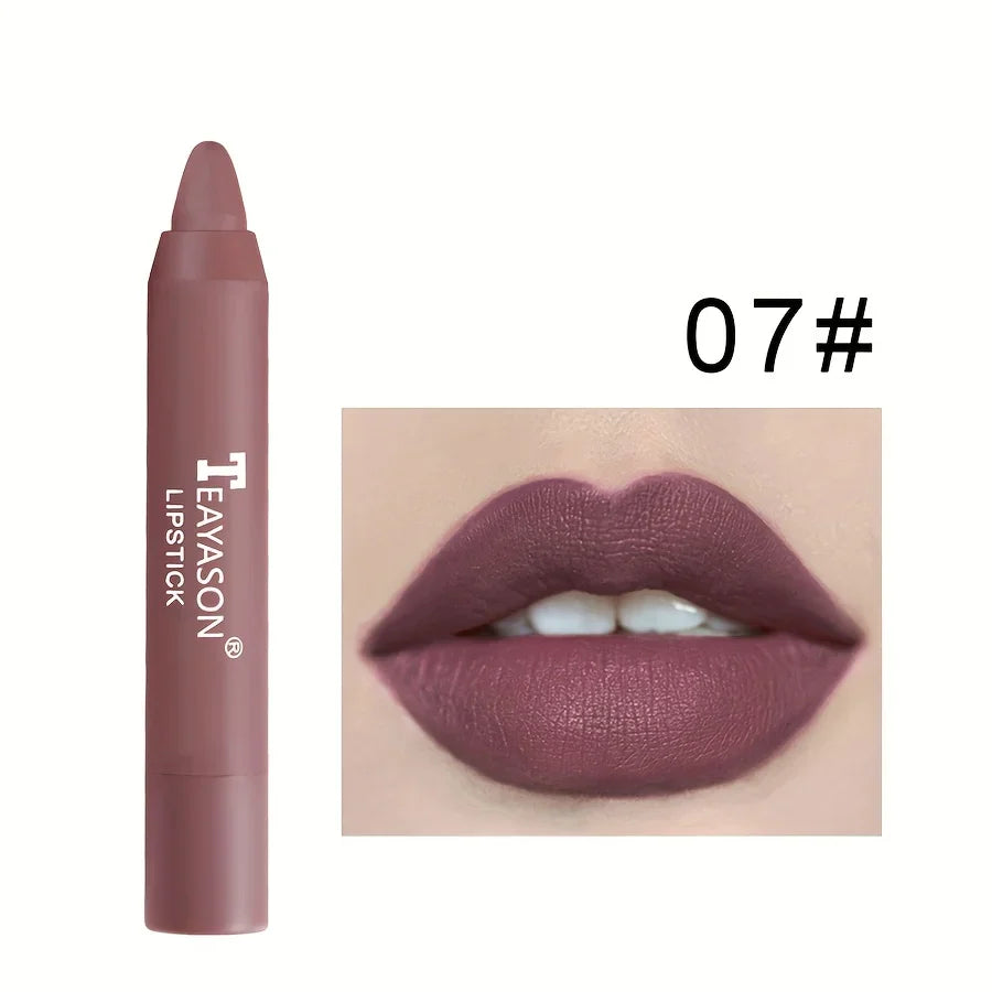 12 Colors Matte Misty Lipstick Set: Long-Lasting, Smudge-Proof, Sexy Velvet Lip Liners & Primer For Women's Makeup