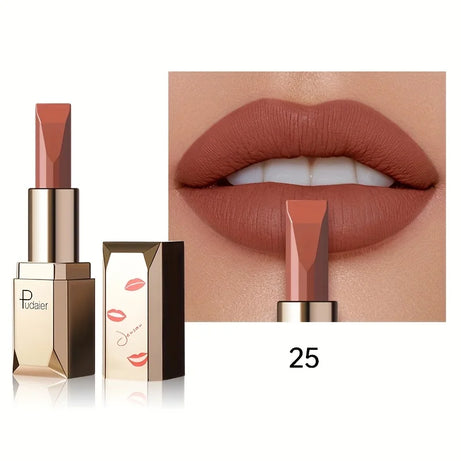Matte silky velvet lipstick, durable, waterproof and sweat resistant, suitable for daily makeup, Valentine's Day to send female
