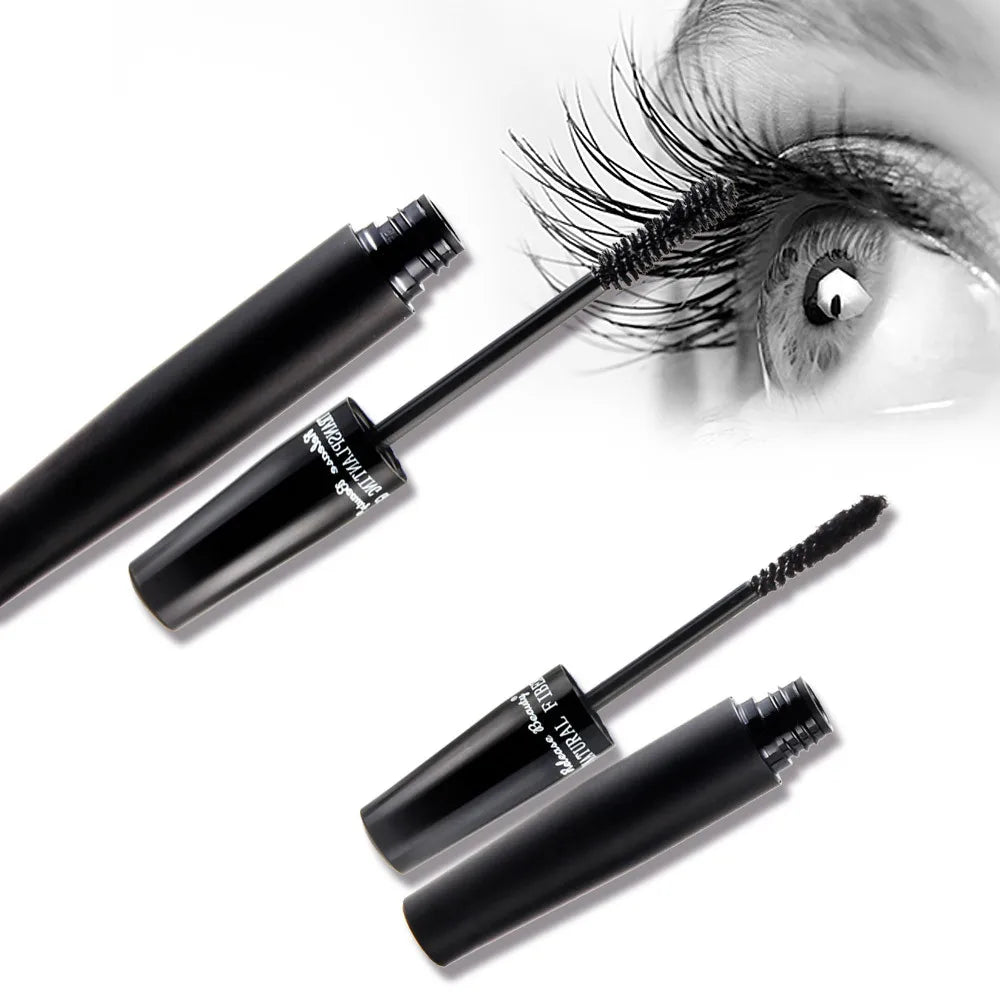 3D Lash Volumizing Mascara 2-Piece Set, Lengthening & Curling Effect, Waterproof Smudge-Proof for Dramatic Long Lashes, Black