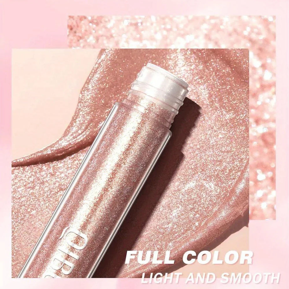 Metallic Glitter Liquid Lipstick Makeup Waterproof Lip Gloss Long-lasting Shimmer Metal Diamond Lip Glaze Tint Charming