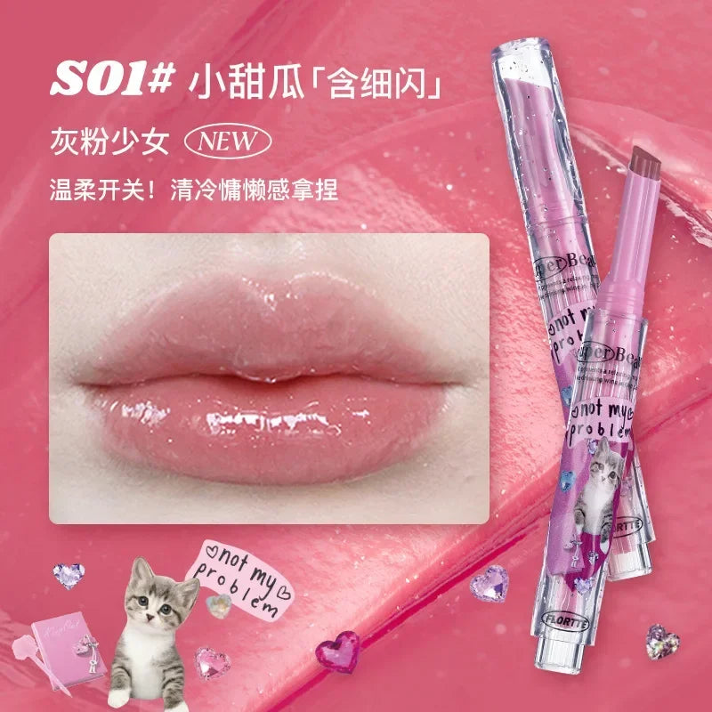 FLORTTE ×MIKKO ×ESTHER BUNNY CREAMY LIP CREAM Ice lens lip glaze water gloss lipstick