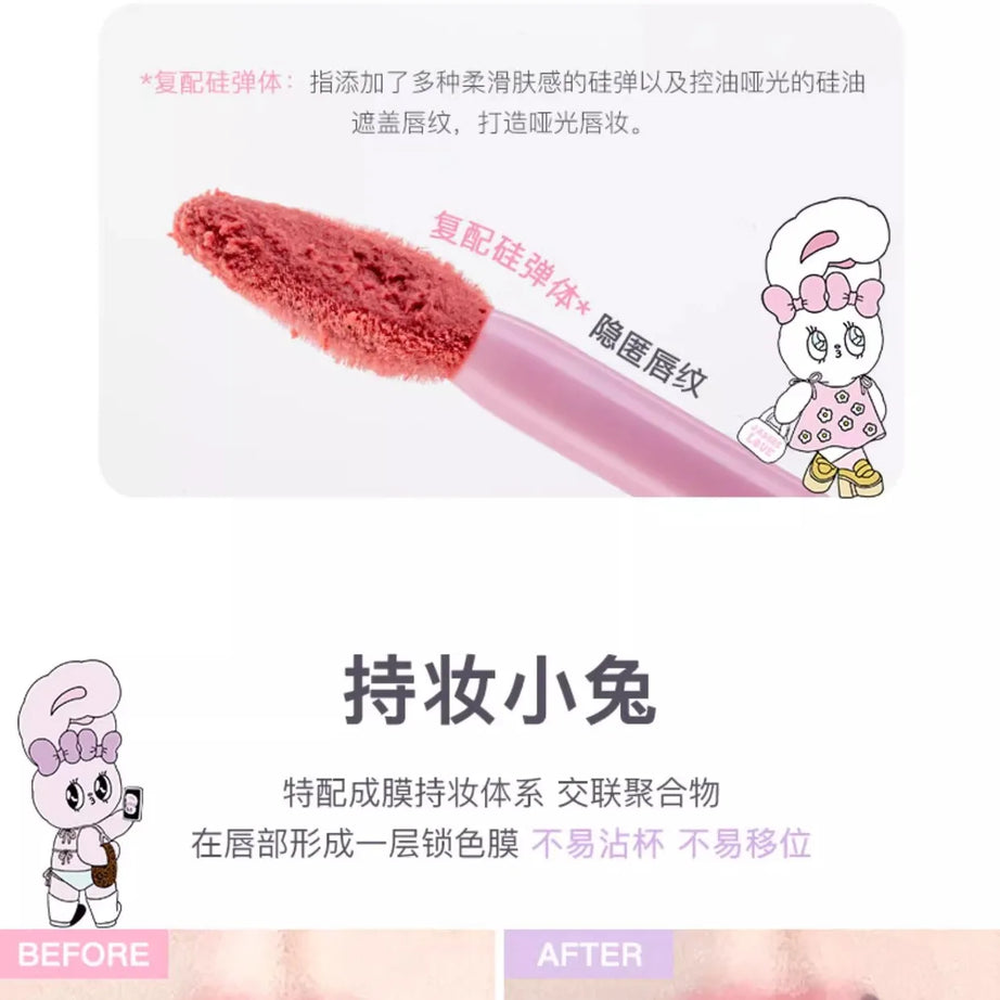 FLORTTE ×MIKKO ×ESTHER BUNNY CREAMY LIP CREAM Ice lens lip glaze water gloss lipstick