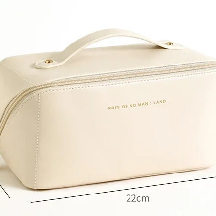 Large Capacity Cosmetic Bag Cosmetic Storage Bag PU Leather Portable Travel Toiletry Bag Women Cosmetic Bag Toiletries Organizer