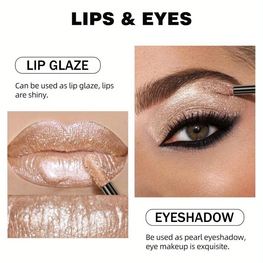 Metallic Glitter Liquid Lipstick Makeup Waterproof Lip Gloss Long-lasting Shimmer Metal Diamond Lip Glaze Tint Charming