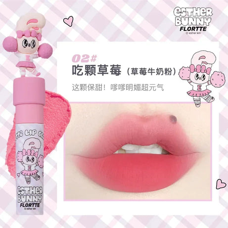 FLORTTE ×MIKKO ×ESTHER BUNNY CREAMY LIP CREAM Ice lens lip glaze water gloss lipstick