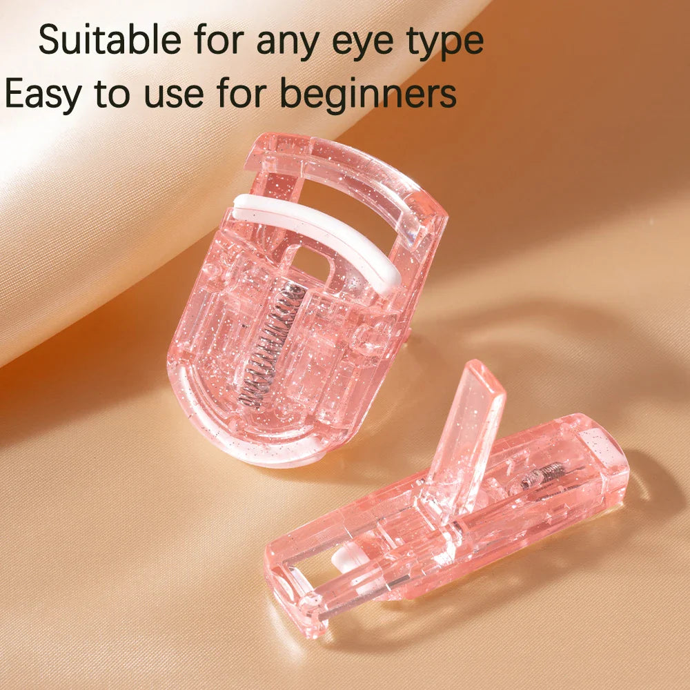 2pcs Professional Mini Eyelash Curler Portable Eye Lashes Curling Clips Cosmetic Make Up Beauty Accessories Eyelash Tools