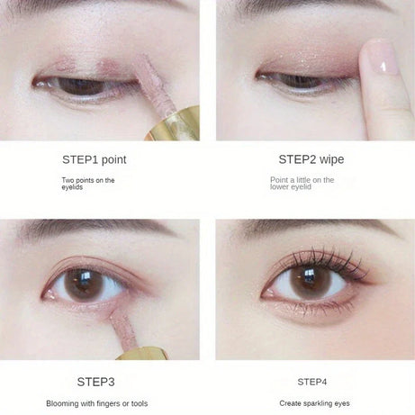 Liquid Eyeshadow Stick - Matte & Glitter for Contour & Eye Makeup,Blendable Creamy Texture,Long-Lasting Wear,Natural Eye Makeup