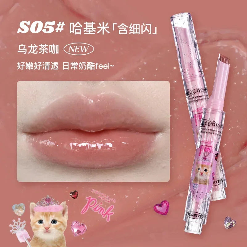 FLORTTE ×MIKKO ×ESTHER BUNNY CREAMY LIP CREAM Ice lens lip glaze water gloss lipstick