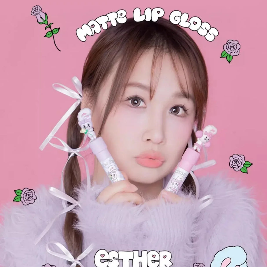 FLORTTE ×MIKKO ×ESTHER BUNNY CREAMY LIP CREAM Ice lens lip glaze water gloss lipstick