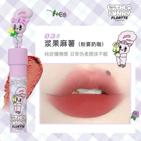FLORTTE ×MIKKO ×ESTHER BUNNY CREAMY LIP CREAM Ice lens lip glaze water gloss lipstick