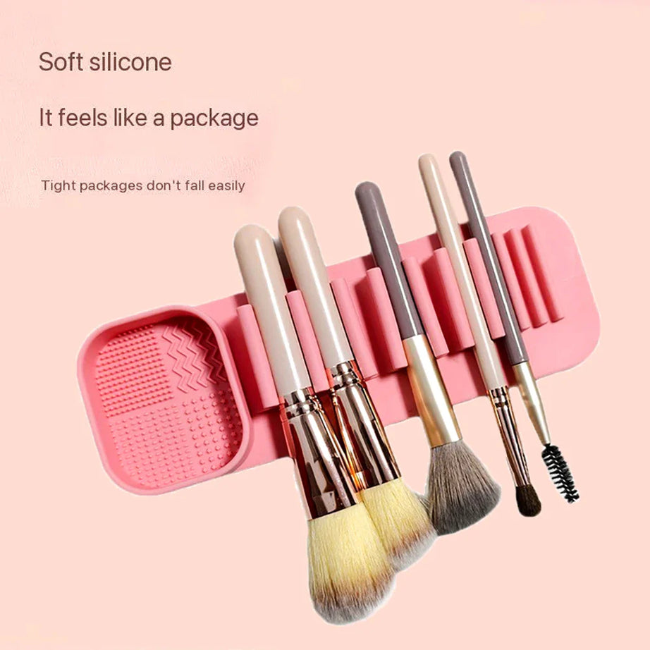 1PCS Silicone Washing Bowl Makeup Brush Cleaning Box Make-up Egg Drying Tool Set Powder Puff Washer Sponge Storage Artifact