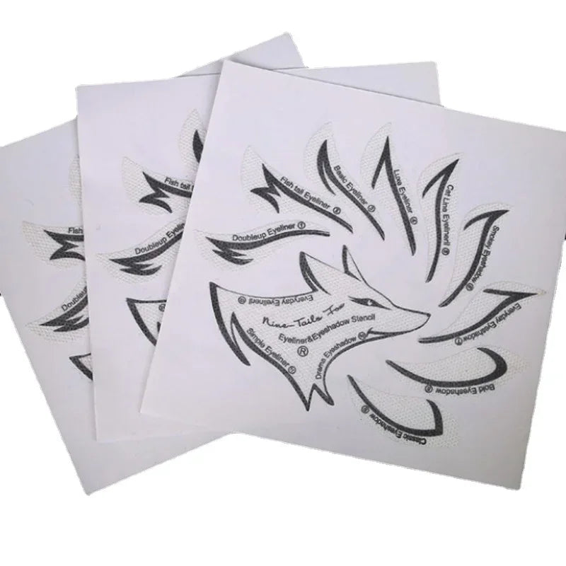 Women Eyes Makeup Stencils Winged Eyeliner Stencil Template Shaping Tools Eyebrows Eye Shadow Makeup Template Tool Stickers Card
