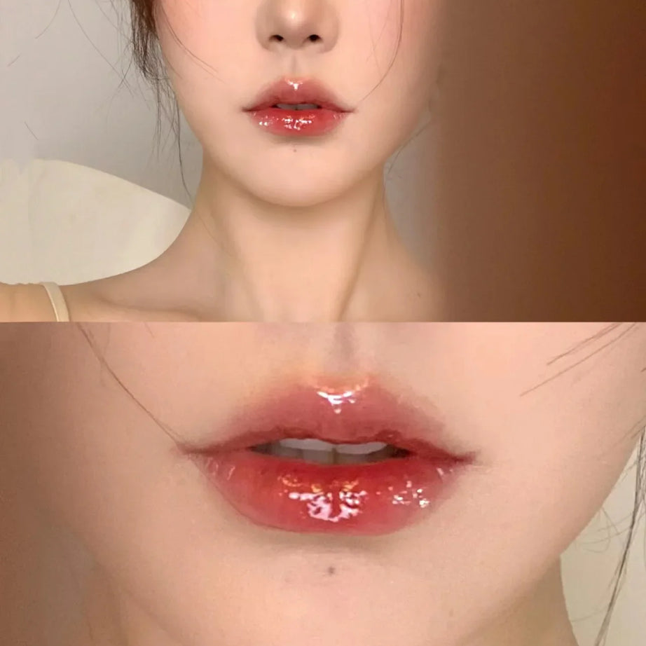 3Pcs/box Transparent Glitter Lip Gloss Set Clear Water Light Lip Glaze Moisturizer Color Changing Lip Oil Jelly Mirror Lipsticks