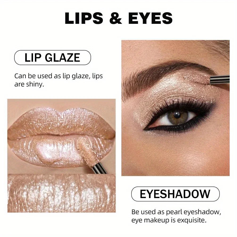 Metallic Glitter Liquid Lipstick Makeup Waterproof Lip Gloss Long-lasting Shimmer Metal Diamond Lip Glaze Tint Charming